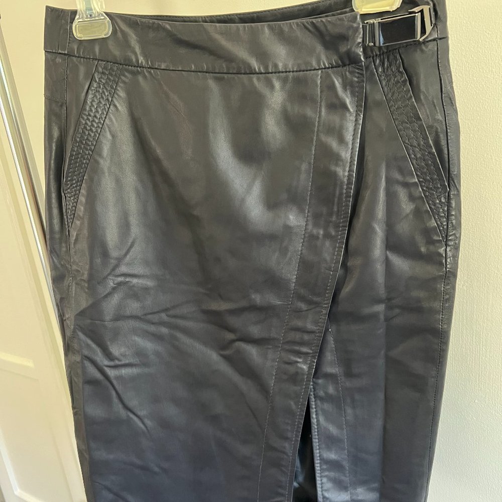 Schumacher leather skirt